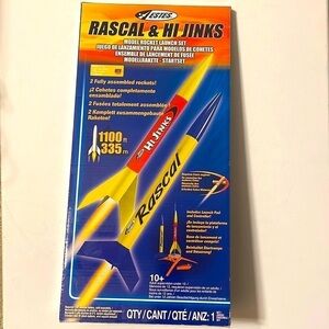Estes Rascal & Hi Jinks model rocket launch set NWT